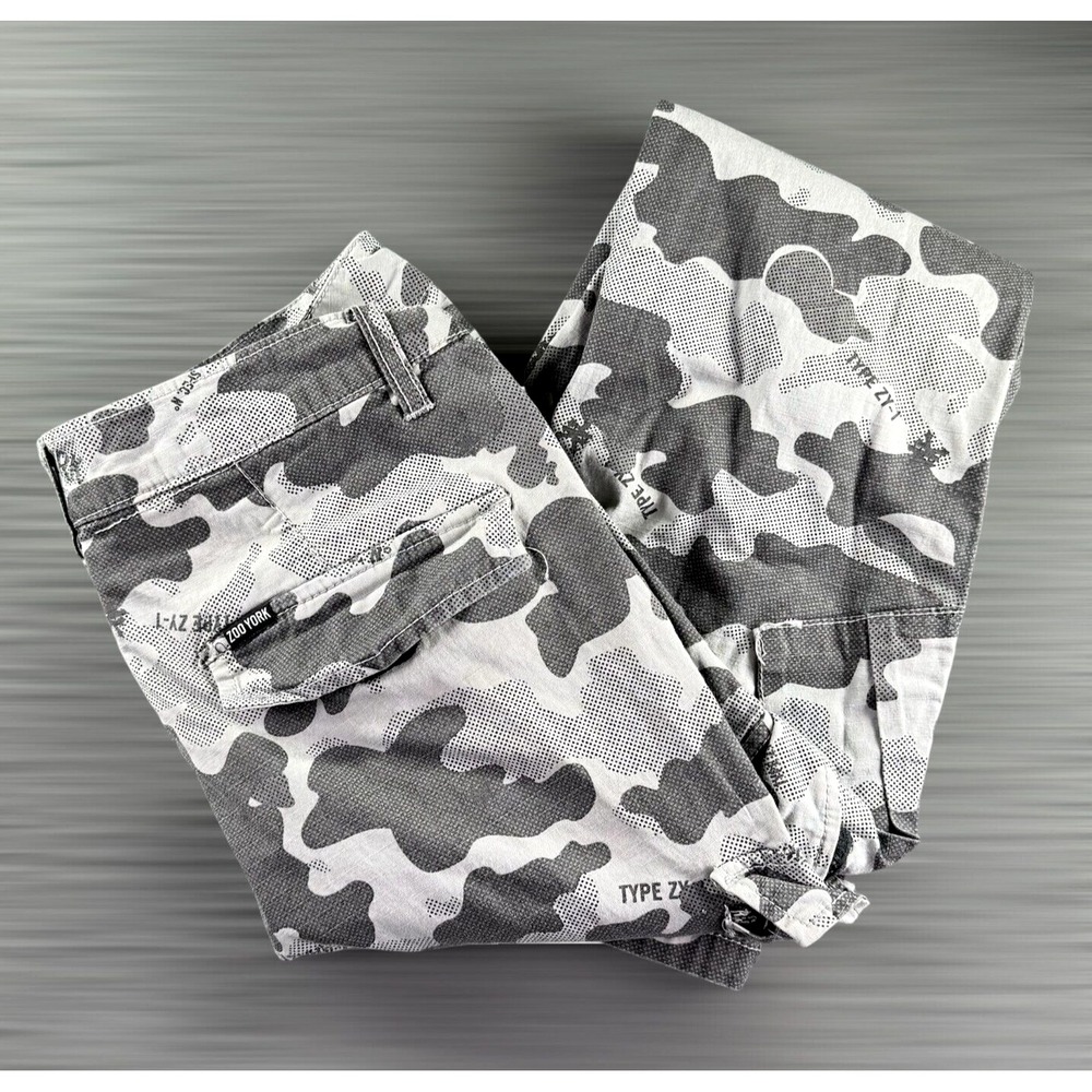 Zoo York Pant Men 30 Camo Cargo Y2K Skater Military Heavyweight Gorpcore Street